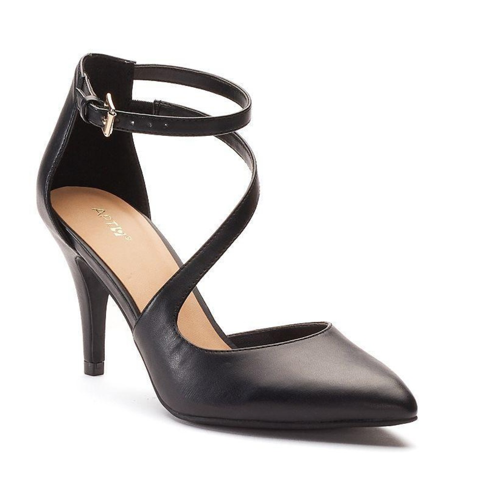 Apt. 9 Black Frittata Heels, 8.5